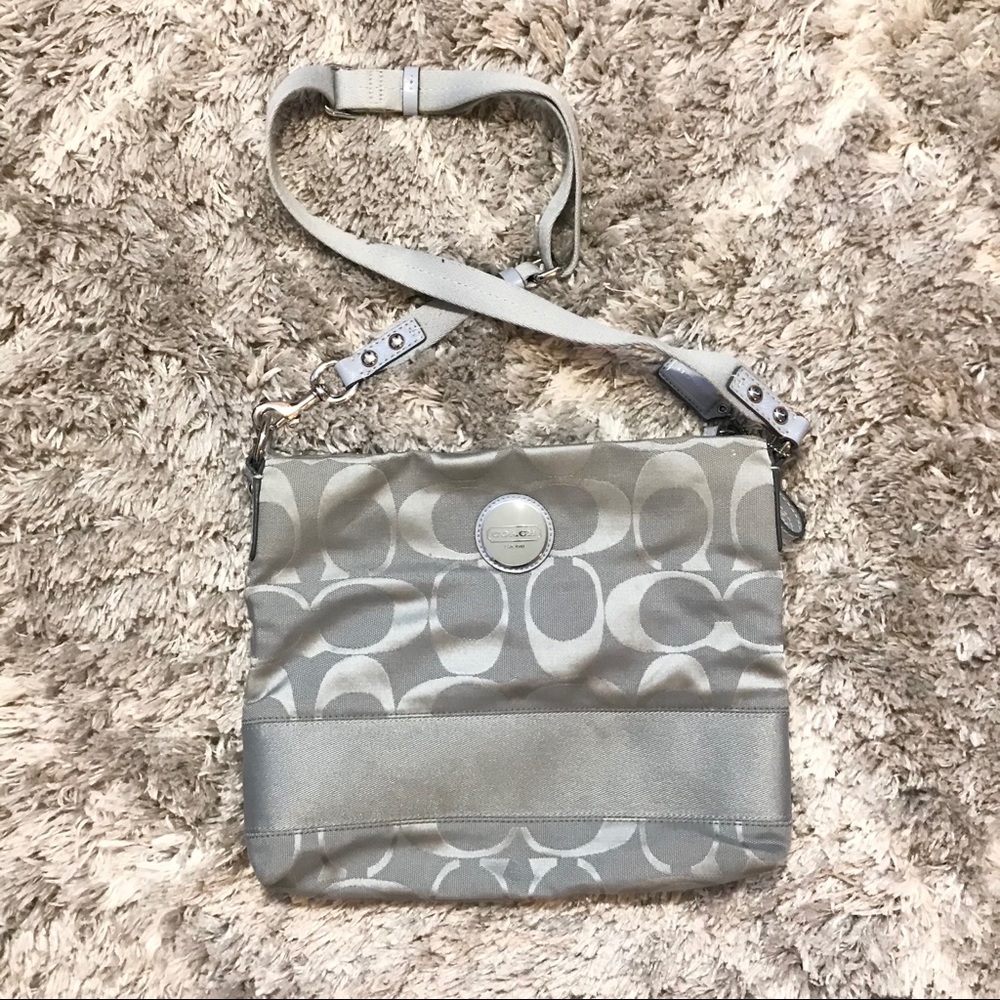 Grey Coach Handbag